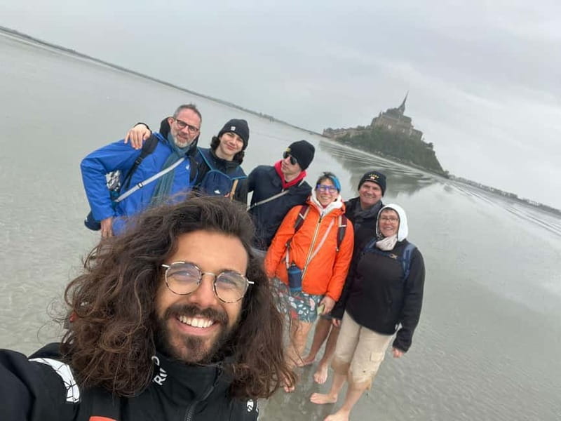 Bay of Mont Saint-Michel : Quicksands + Tombelaine Island - Tombelaine Island at low tide, why this walk feels special