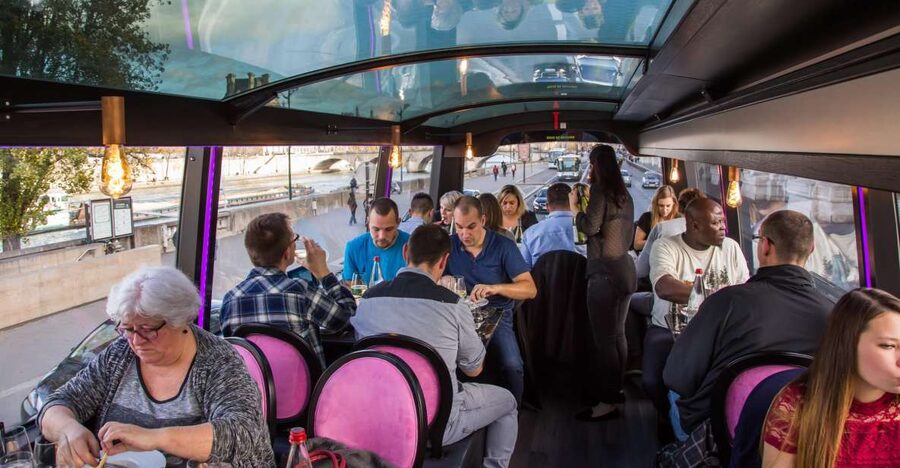 Bus Toqué Champs Elysées Tour w/ 3-Course Dinner & Champagne - Key Points That Make This Bus Toqué Tour Special