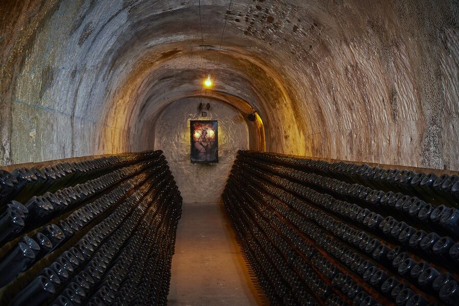 Champagne: Canard-Duchêne Champagne House Tour - The Cellars at 50 F: Going Down 40 to 60 Feet Into the Craft