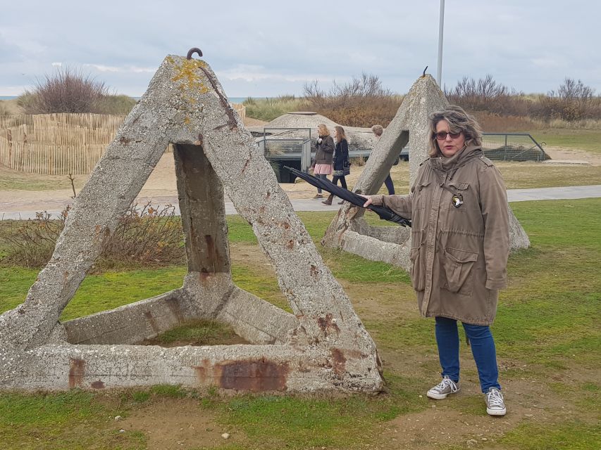 Normandy D-Day Beaches Private Canadian Sector from Caen - Atlantic Wall remains: strongpoints, tobrouk, and the tools of defense