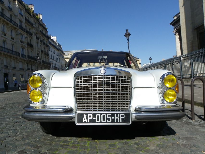 Paris: 2.5-Hour Guided Vintage Car Tour and Wine Tasting - Your guide and the photo-stop approach that keeps it fun