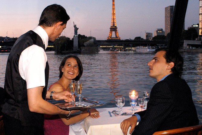 Paris 3-Course Gourmet Dinner and Sightseeing Seine River Cruise - Window seating, drinks, and the real cost of dinner cruise comfort