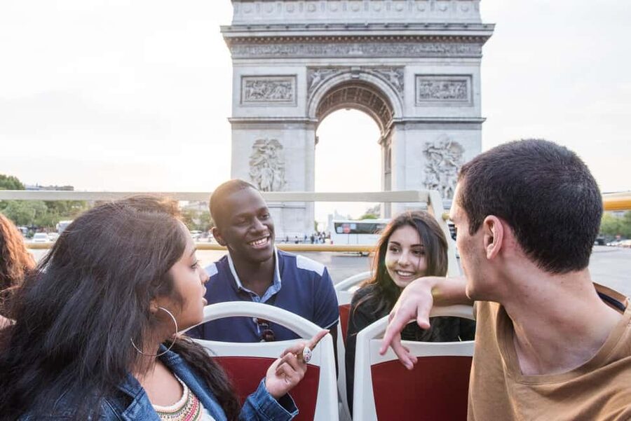 Paris: Arc de Triomphe Ticket & Big Bus Hop-on Hop-off Tour - Arc de Triomphe Timed Entry Meets a Big Bus Loop