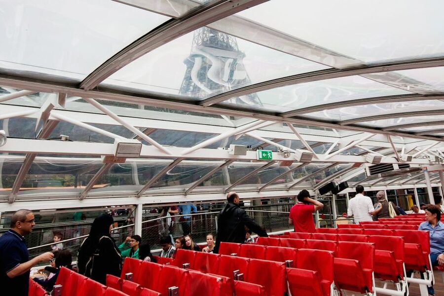 Paris: Audio-Guided Bus Tour & Seine River Cruise - What happens if the Eiffel Tower is not accessible