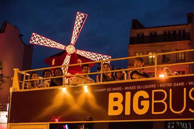 Paris Big Bus Open Top Panoramic Night Tour - Champs-Élysées to Moulin Rouge: Starting the Night with Big Lighting Moments
