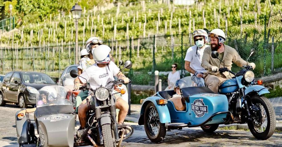 Paris: City Highlights Tour by Vintage Sidecar - Night tour details: street lamps, Champagne, and a no-window view