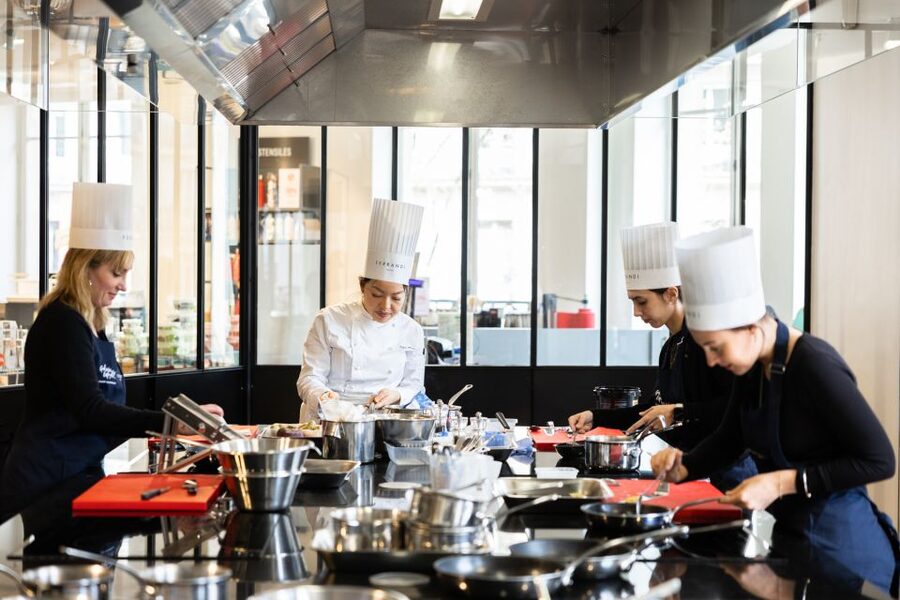 Paris: Cooking Class with Ferrandi at Galeries Lafayette - The tasting and lunch: eating what you made, French style