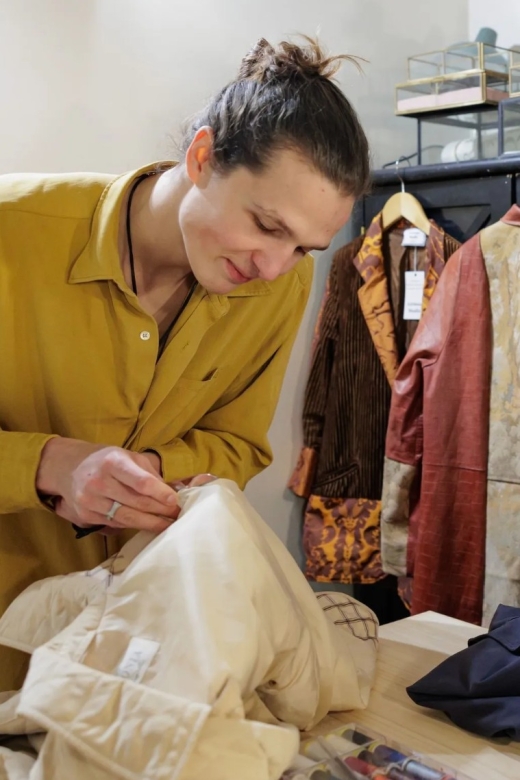 Paris: Couture workshop, upcycle your own jacket - Walking Into the Atelier, Then Picking Your Jacket Base