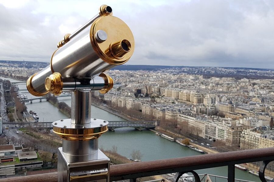 Paris: Eiffel Tower 2nd Floor Access or Summit Access - 2nd floor views you can actually name, Seine, rooftops, and Arc de Triomphe