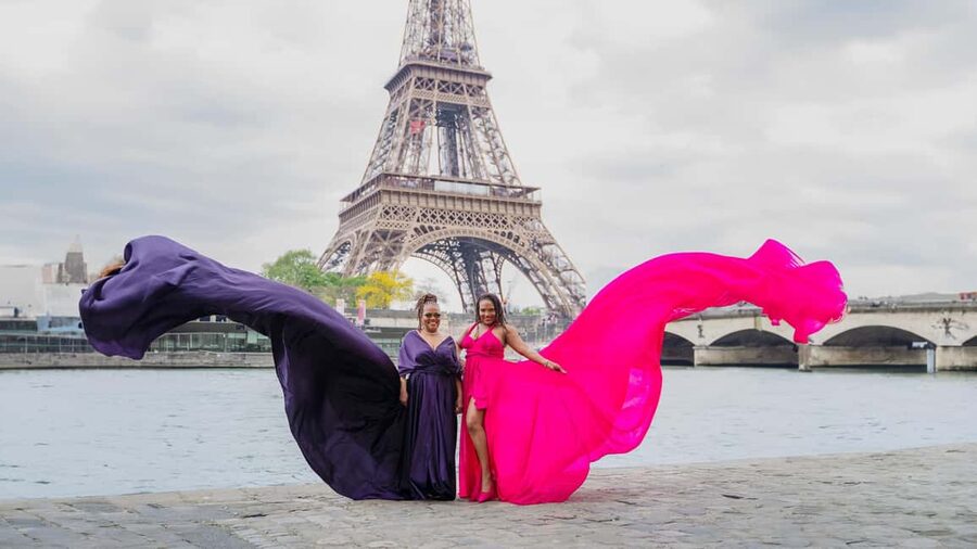 Paris: Eiffel Tower Flying-Dress Photoshoot jonadress - Who This Flying Dress Photoshoot Suits Best