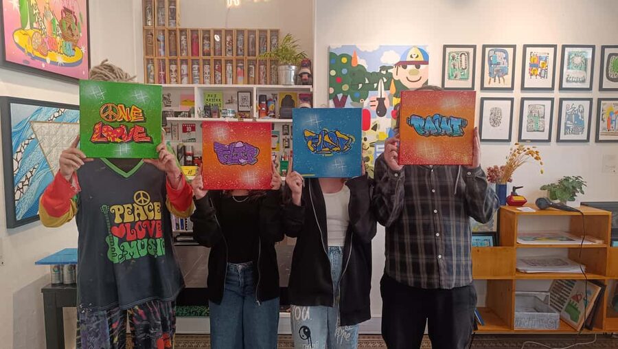 Paris: Graffiti on Canvas Workshop at an Art Studio - The Take-Home Canvas: What You Keep, and How to Make It Better