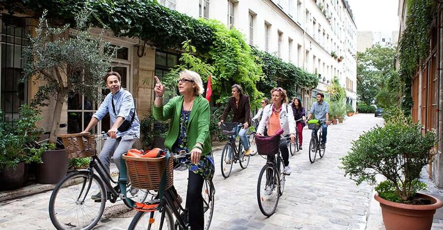 Paris: Guided Bike and Food Tour - A Taste of Paris - Place des Vosges, the royal square you can actually enjoy