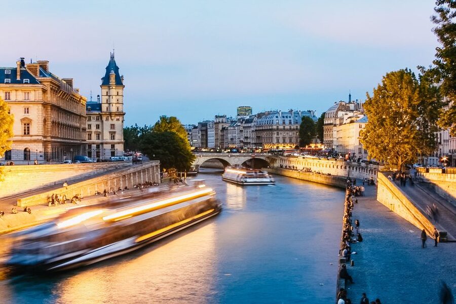 Paris: Illuminated Evening River Cruise & Waffle Tasting - Deck Choice: Glass-Enclosed Comfort vs Open-Air Night Photos