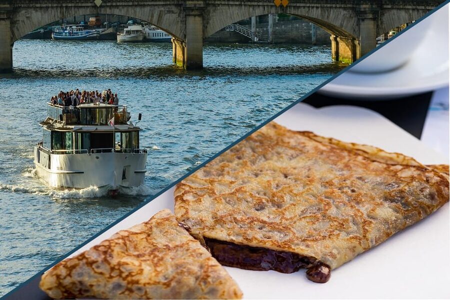 Paris: Live Guided Cruise with Crepe and Soft Drink - Crêpe or cookie and soft drink: included, but plan how you handle it