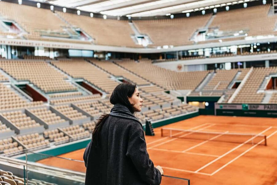 Paris: Roland-Garros Stadium Guided Backstage Tour - Court Philippe Chatrier Up Close: Retractable Roof and Open Clay-Court Views