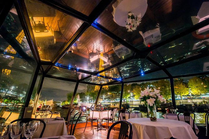 Paris Seine River Dinner Cruise with Champagne and Window Seating - Window seating and table details that actually change the experience
