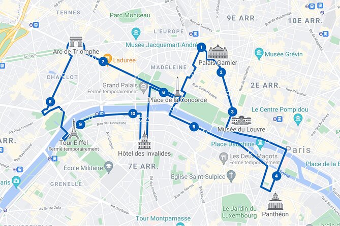 Paris Tootbus Hop-On Hop-Off Bus Tour (Optional Cruise) - Stop 4: Panthéon Luxembourg Zone at 2 Pl. Edmond Rostand