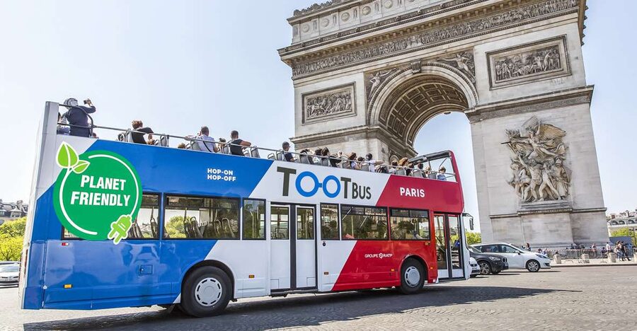 Paris: Tootbus Hop-on Hop-off with optional river cruise - The route: 10 stops that cover the big-name highlights